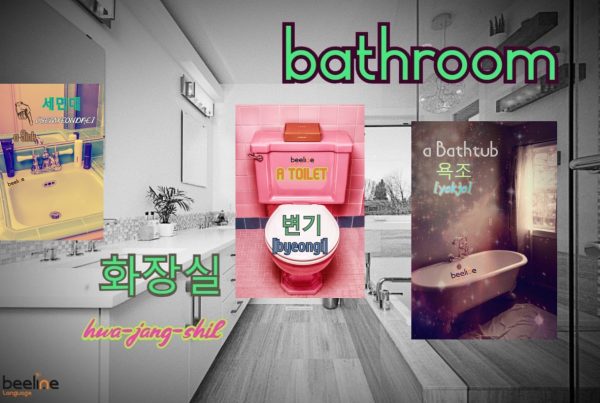 Bathroom in Korean