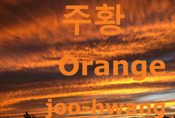 how to say orange in Korean