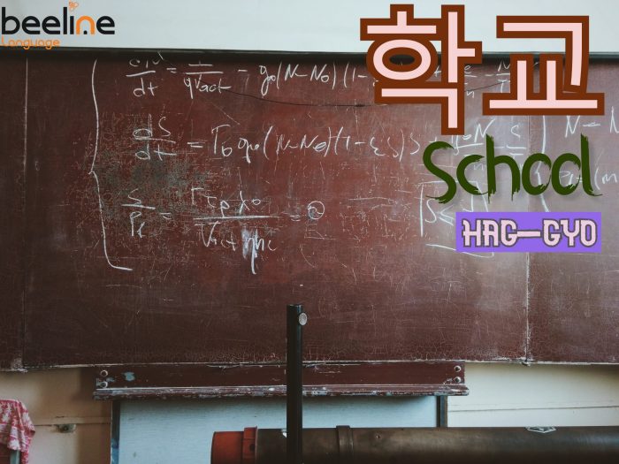 school in Korean